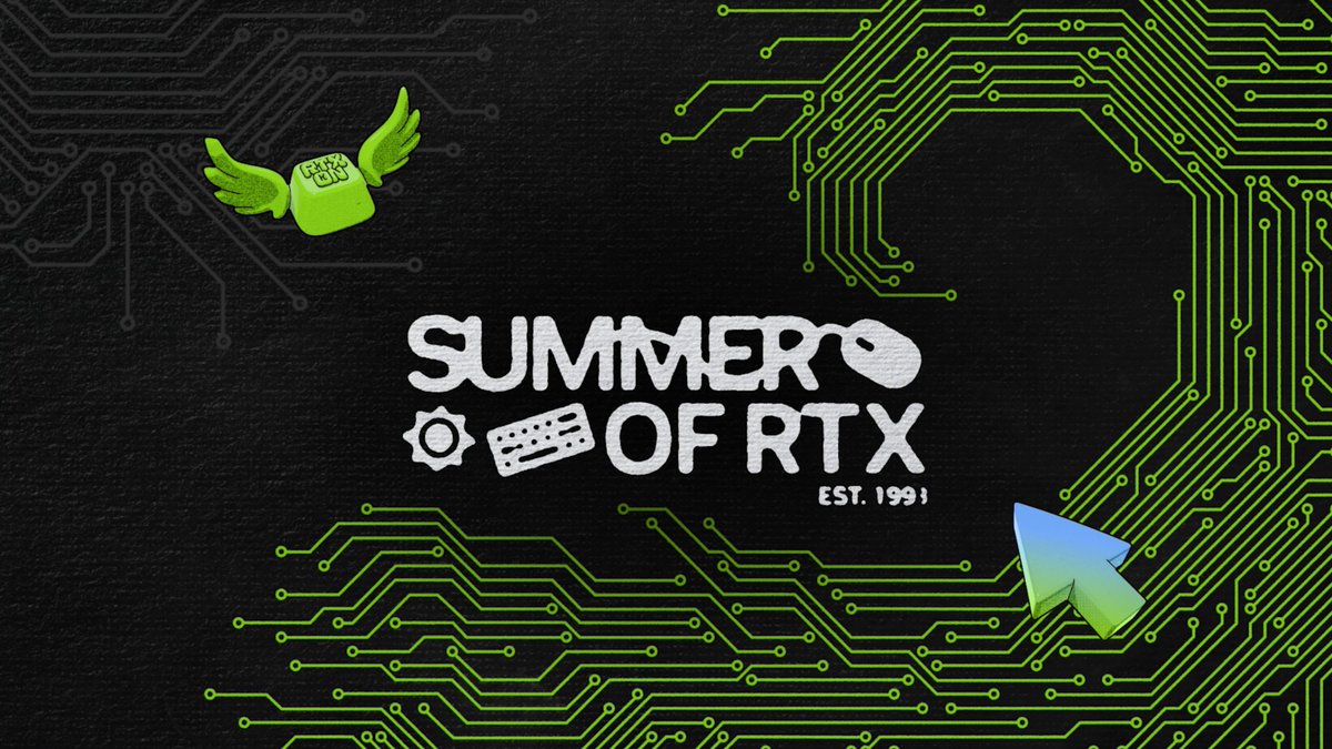 ☀️ Summer of RTX is back ☀️ Tune in all summer for game reveals, live showcases, RTX Play Live, GeForce Summer Nights, and RTX PC Week. Win from an epic prize pool: 🟢 GeForce RTX 50 Series GPUs 🟢 Custom RTX PCs 🟢 Steam Cash + more Comment #RTXPowersPlay to enter. Learn more: