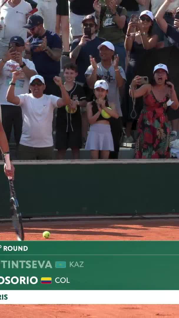 An emotional win 🥹 #RolandGarros