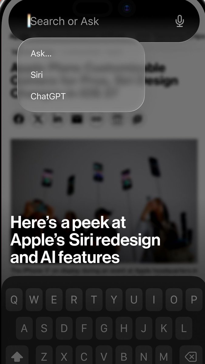 Apple is set to release a pretty significant redesign to Siri in its iOS 27 that includes AI features. Mark Gurman explains