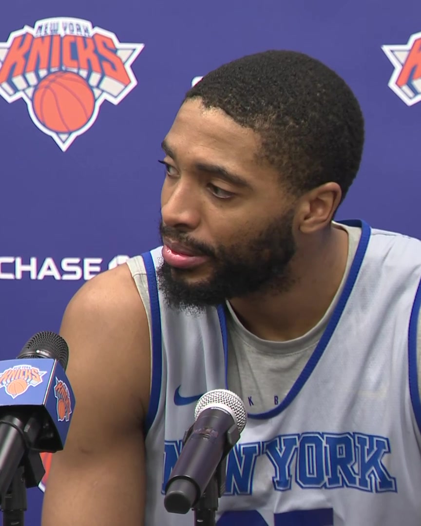 Mikal Bridges says it could help the Knicks to begin the NBA Finals on the road after a long layoff: "Being in a hostile environment, that should get the mindset right off the jump"
