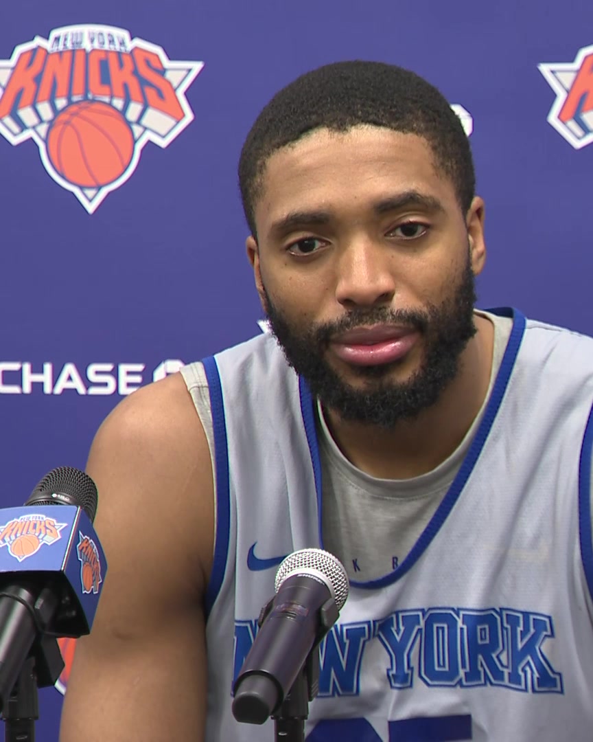 "We're more worried about The Finals" Mikal Bridges on the "satisfaction" that the Knicks have winning the East: