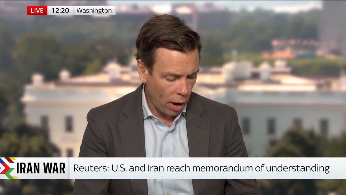 BREAKING: The U.S. and Iran have reached a memorandum of understanding on a 60-day ceasefire extension, White House officials say. The deal is awaiting approval by Donald Trump. Mark Stone reports ⬇️ 📺 Sky 501 and YouTube