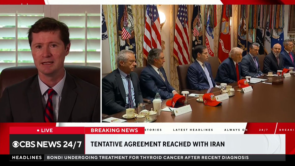 NEW: The White House has confirmed reports that a tentative 60-day agreement has been reached between U.S. and Iranian negotiators, and is awaiting President Trump's approval. CBS News National Security Contributor Aaron MacLean has more on what we know.