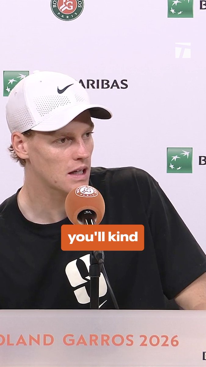 Sinner is still finding the positives after a strong clay season ๐