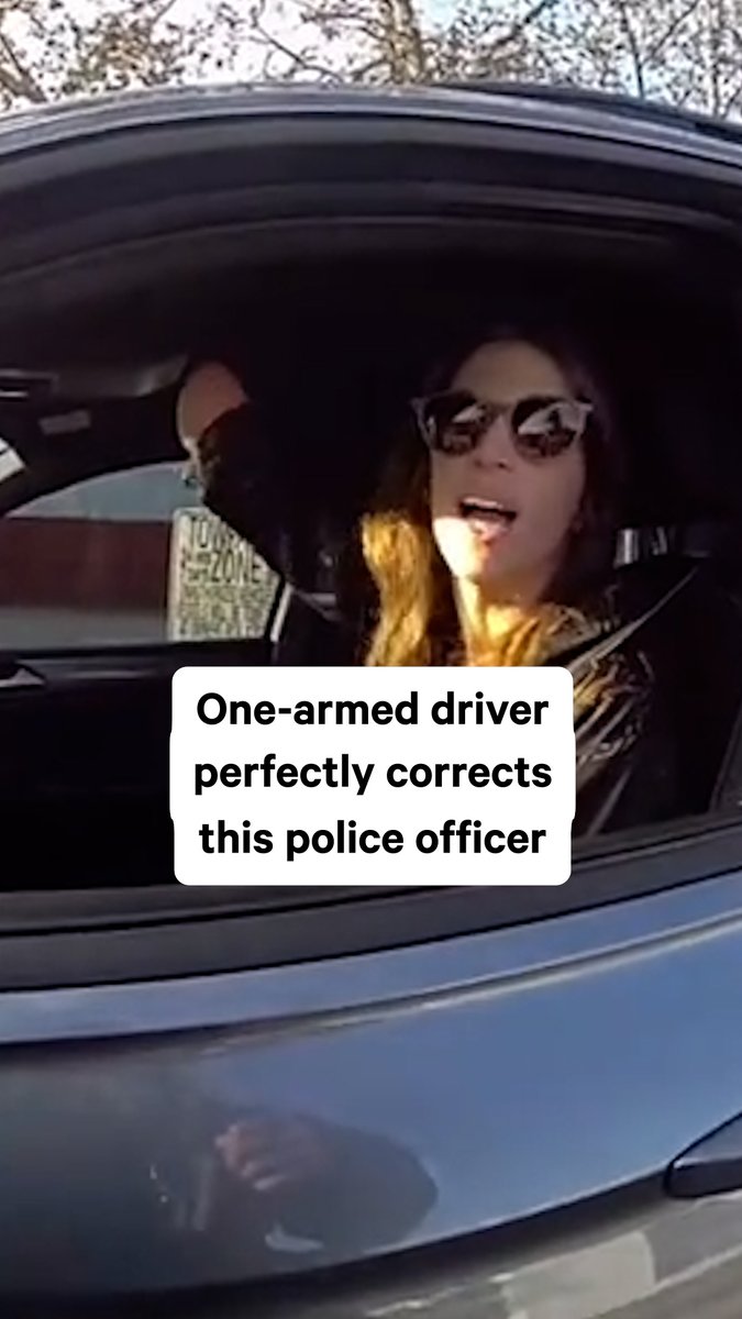 This interaction went viral after a Florida police officer accused driver Kathleen Thomas of holding a phone in her right hand โ despite the fact that she doesnโt have a right hand. The officer even doubled down, eventually issuing Thomas a citation. She was set to contest it in court when the sheriffโs office asked the court to dismiss the charge.