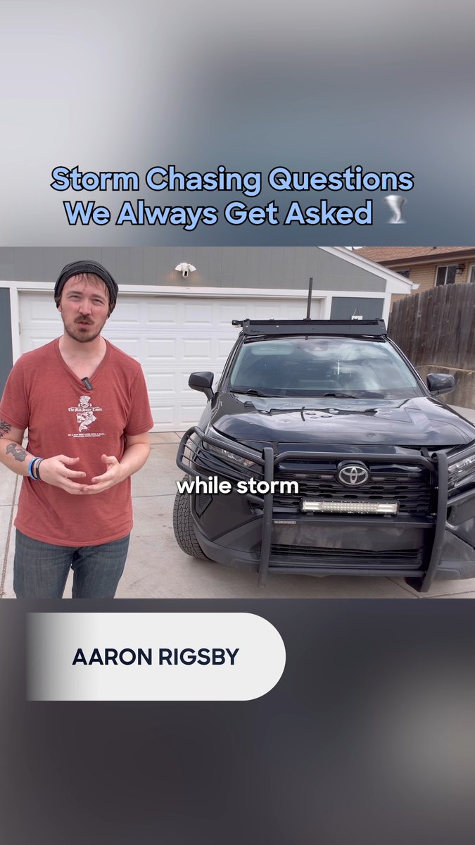 The storm chasing questions they ALWAYS get asked 🌪️👀 New episode of In the Eye of the Storm: Chasers Sunday at 10P. #EyeoftheStormChasers