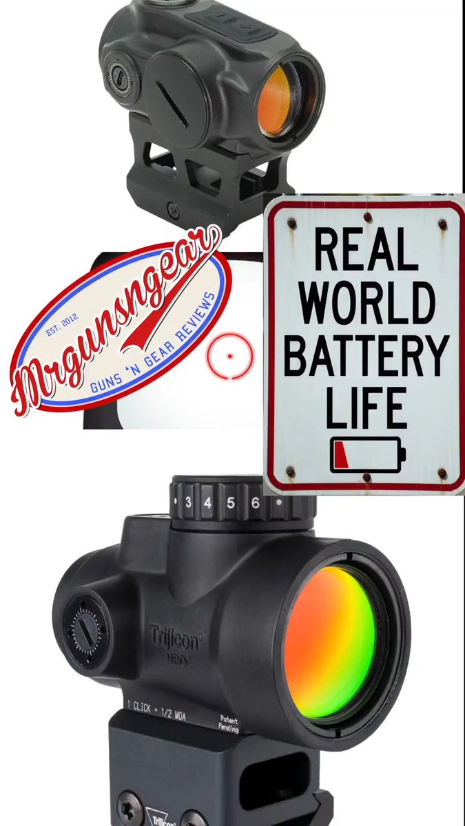 How long does a Trijicon MRO battery actually last? I have the data 🔴🇺🇸⬇️