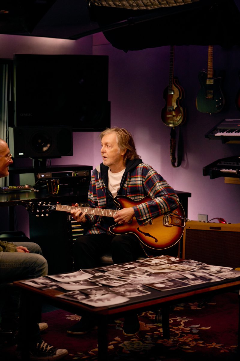 .Paul McCartney. Zane Lowe. The Boys of Dungeon Lane. Full interview out now on Apple Music and YouTube.