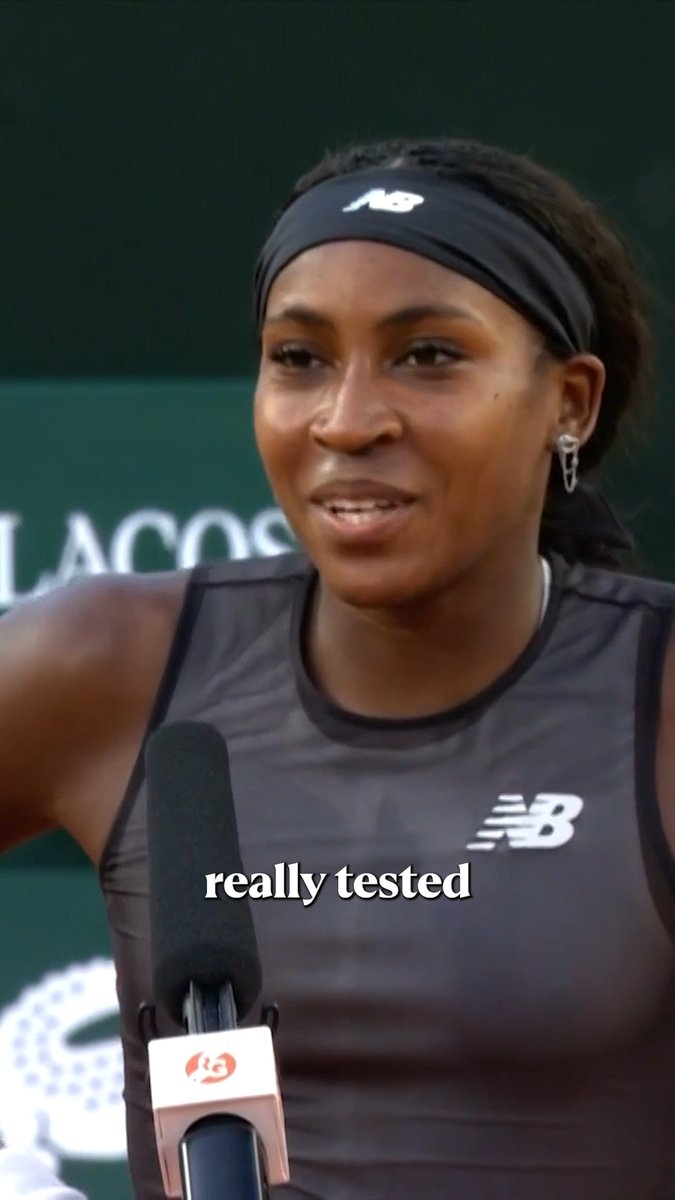 “Hopefully my arms look pretty muscular!” 💪 Coco Gauff reacts after reaching the third round at Roland-Garros 🇫🇷