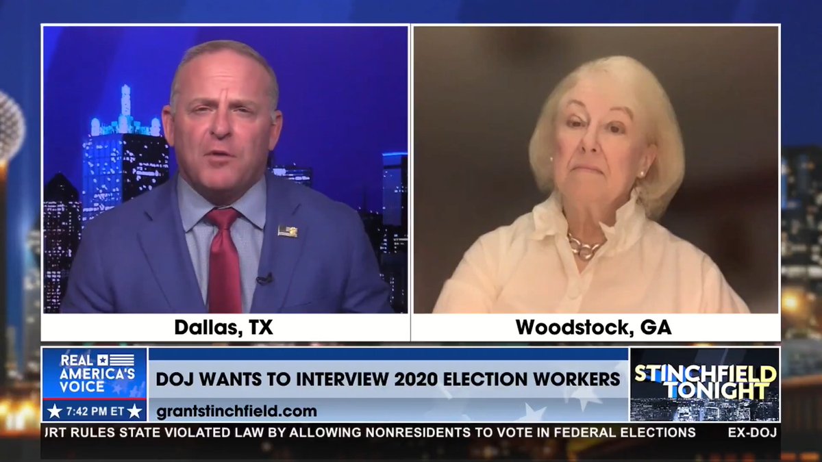 147K alleged fraudulent ballots with no creases in the Georgia 2020 election, with Dominion remotely connecting to the election machines. The 2020 election was stolen.