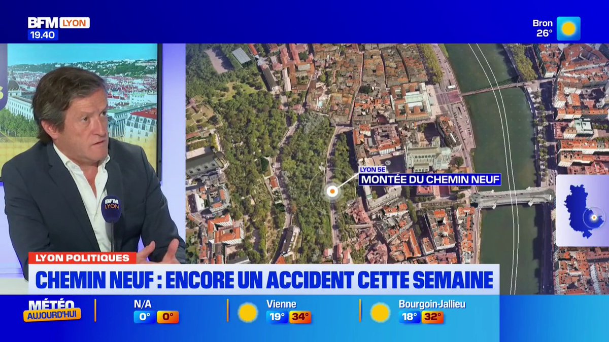 🗨 “J’ai un engagement qui est de rouvrir l’axe du Chemin neuf aux voitures”, Thomas Rudigoz maire du 5ᵉ arrondissement de Lyon