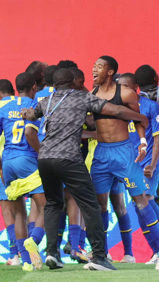 The moment Serengeti Boys became finalists. 🇹🇿 #TotalEnergiesAFCONU17