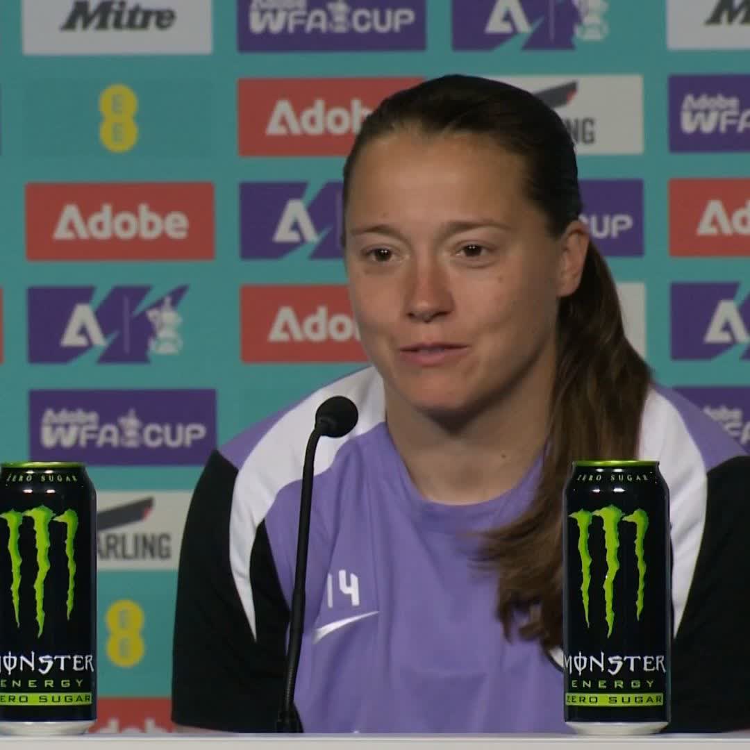 🗣️ "I never thought I'd have a chance to play at Wembley again" Fran Kirby has a chance to win her 6th FA Cup, but her 1st with Brighton on Sunday.