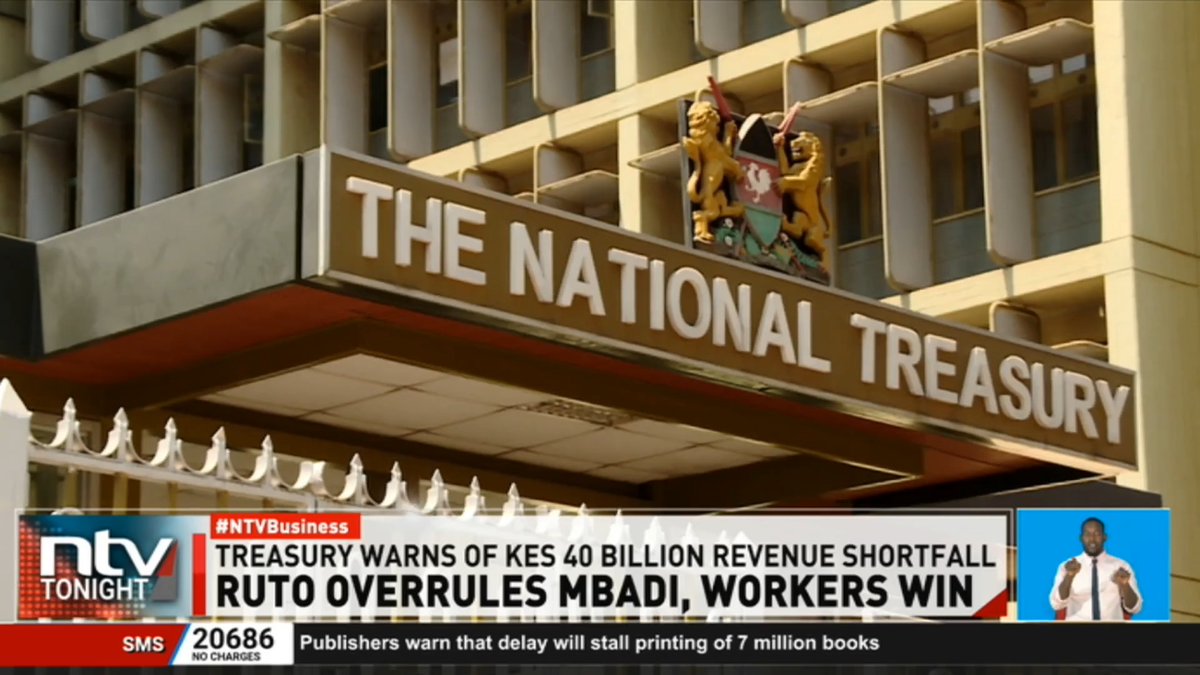 Ruto Overrules Mbadi, Workers Win: President Ruto has officially overruled his own Treasury CS, directing that the tax-free PAYE threshold be lifted to Sh30,000. But with a Sh40 billion revenue deficit, who exactly is steering the economic agenda? #NTVTonight Ben Kitili