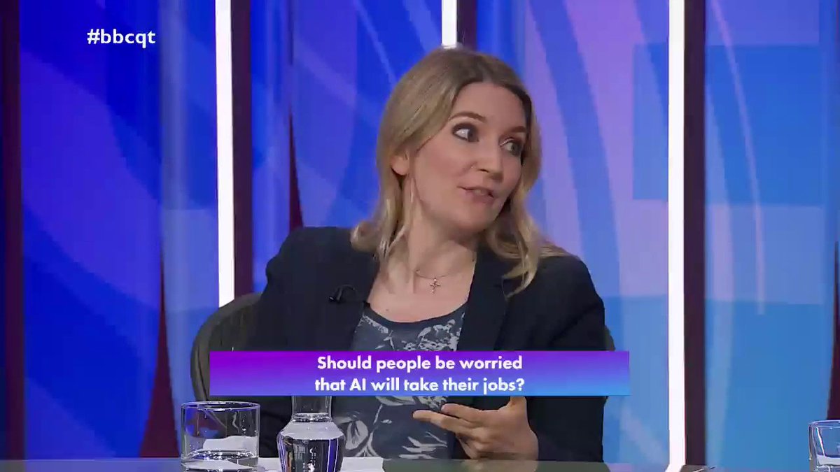 "You can't wish away this technology but you can try and build a really strong ecosystem” Conservative Julia Lopez says the UK government has scored an “own goal” by making human employees more expensive, and we must give businesses “tools to win” the AI “race” #bbcqt