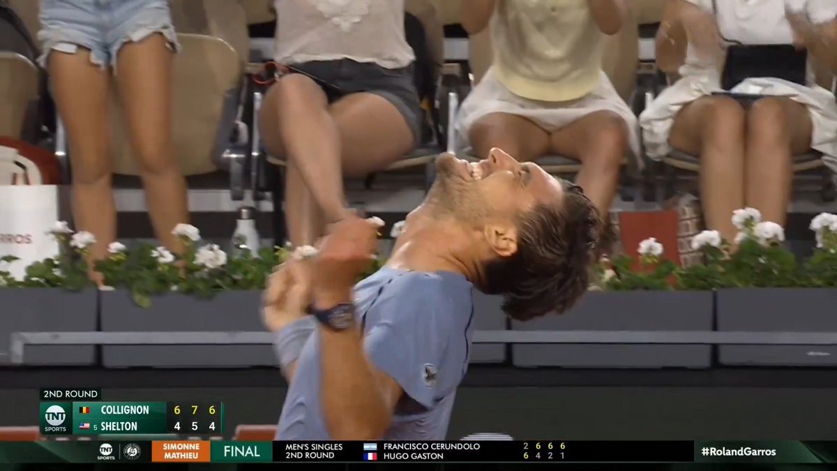 NO. 5 BEN SHELTON ELIMINATED BY RAPHAEL COLLIGNON IN THE SECOND ROUND 🚨 Watch Roland-Garros on TNT 📺