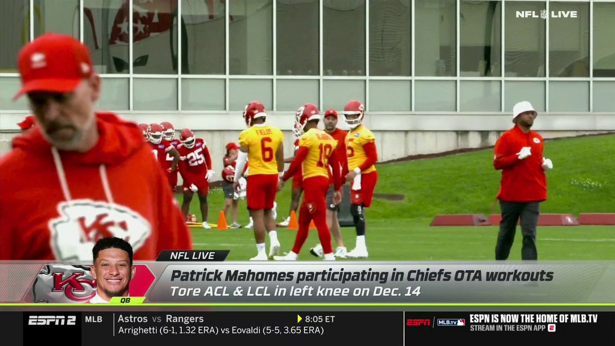 "The fact that it sounds like he's on track, there can be by definition, no bigger news in the sport." The NFL Live crew reacts to the timeline of Patrick Mahomes' injury rehab ✍️