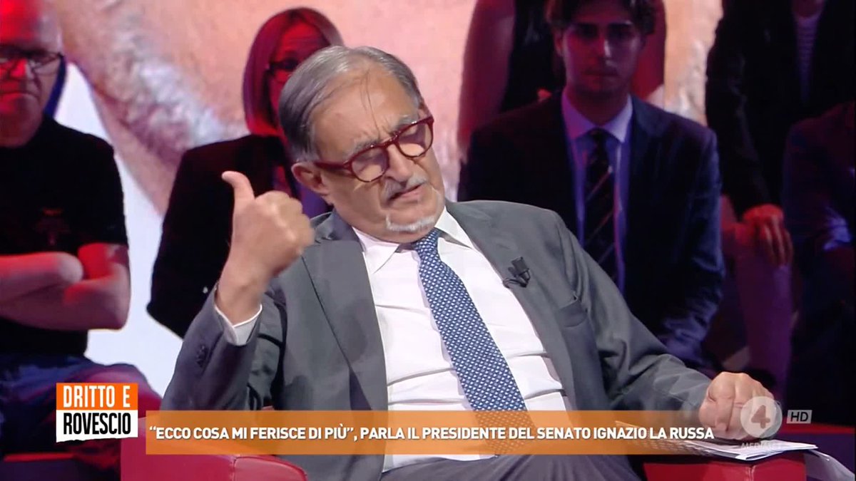"Farò causa a quella televisione" Ignazio La Russa a #drittoerovescio