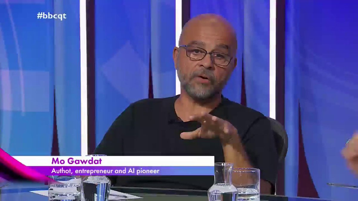 “We have taught AI to manipulate us into outsourcing our human connection through a tiny little screen” AI pioneer Mo Gawdat says it is “very dangerous” to encourage “vulnerable” people to form connections with AI chatbots, when we should have “human connection” #bbcqt