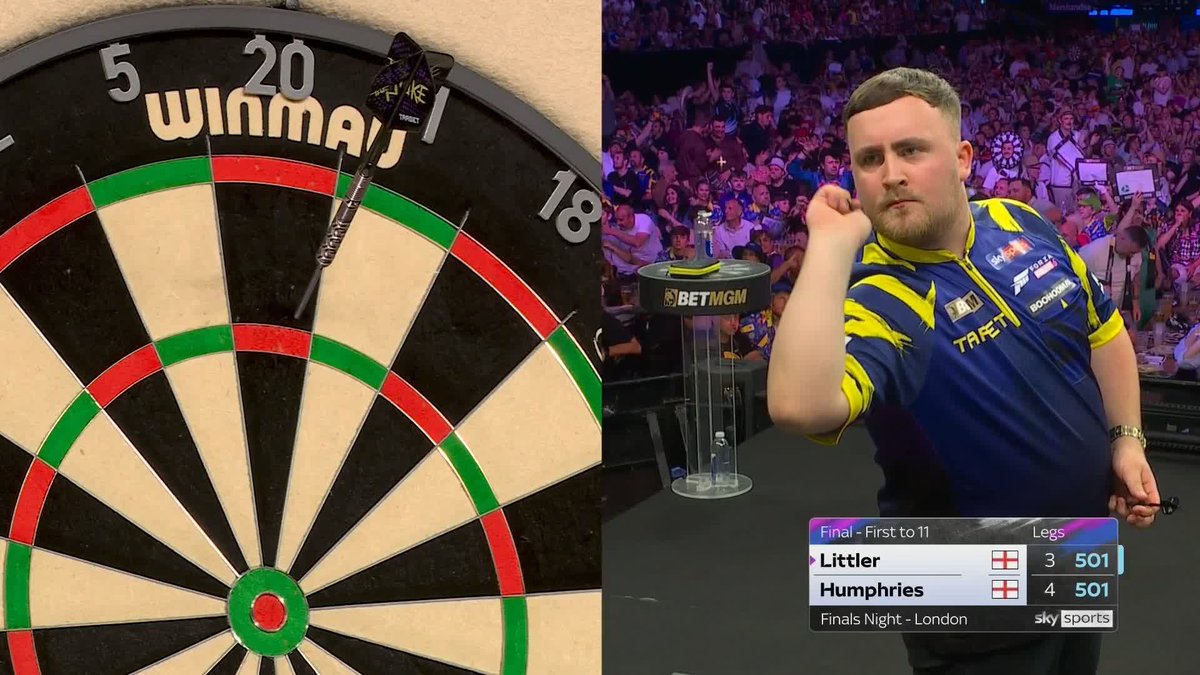 A HUGE checkout from Luke Humphries to take the lead! 💥