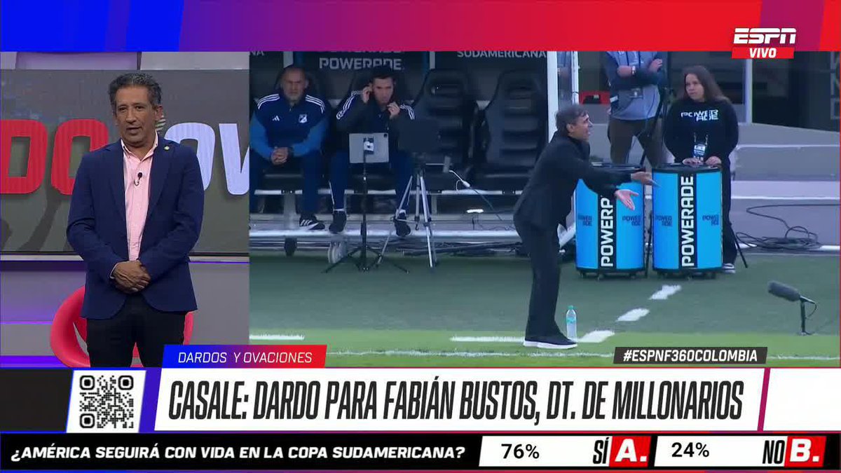 ¿LE FALTA JERARQUÍA A MILLONARIOS? "¡Profesor Bustos CINCO JUGADORES son muy poquitos!" Antonio Casale ▶️ Mira #ESPNF360COLOMBIA en el Plan Premium de #DisneyPlus