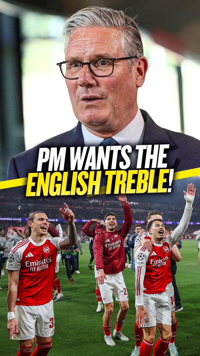 Prime Minister Sir Keir Starmer spoke to Andy Goldstein & Darren Bent about Arsenal & their chances of winning the Champions League 🏆