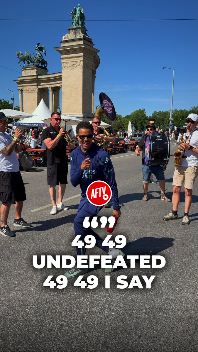 49, 49 Undefeated with a brass band! 🎺 #AFTVBudapest