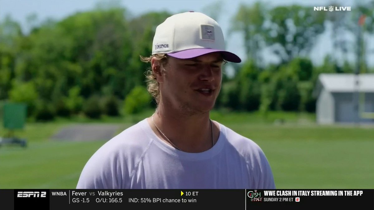 "You can’t be insecure about your situation. You gotta think long term, not just what’s going on here in the spring and the summer time." EJ Manuel has some valuable advice for J.J. McCarthy amid the Vikings quarterback competition 🙌