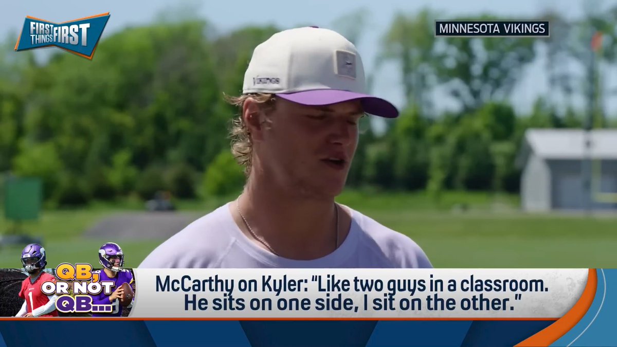 “This is football. This is competition. I think J.J’s analogy about high school is appropriate… It’s legitimate competition.” Chris Broussard discusses the latest comments from Kyler Murray and J.J. McCarthy: