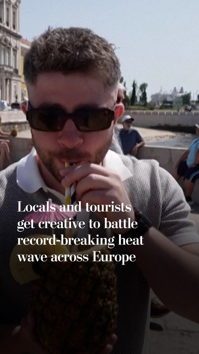 A heat wave swept across Western Europe this week, sending temperatures soaring and shattering decades-old records in several countries. Tourists and residents searched for shade, fountains, ponds and cold drinks as temperatures climbed.