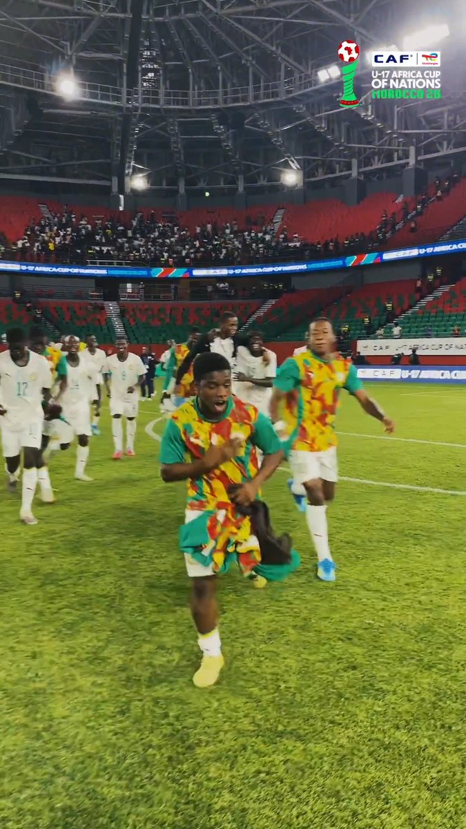 Running into the final together. 🇸🇳❤️ #TotalEnergiesAFCONU17