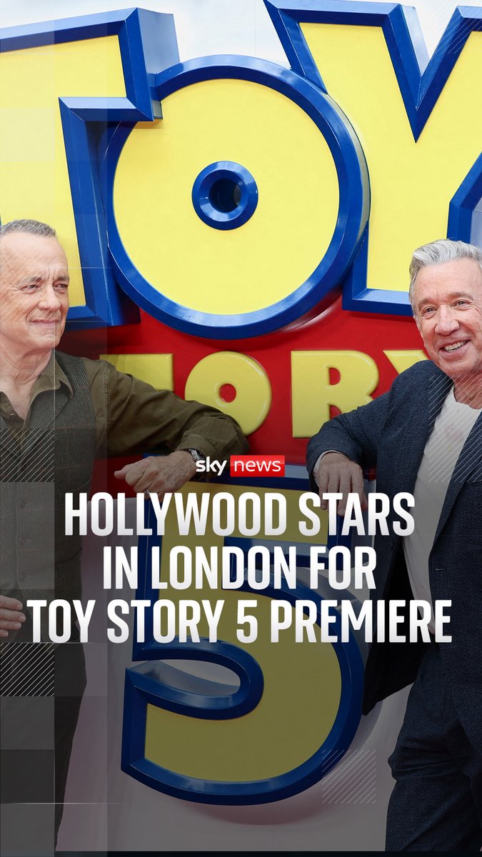 Hollywood stars Tom Hanks and Tim Allen have hit the red carpet in London with their co-stars for the premiere of Toy Story 5. The cast spoke about the importance of toys for children in an ever-growing digital age. 🔗