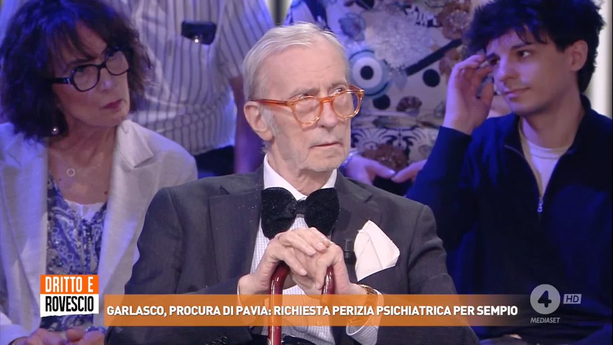 Vittorio Feltri a #drittoerovescio sulla richiesta della perizia psichiatrica ad Andrea Sempio #Garlasco