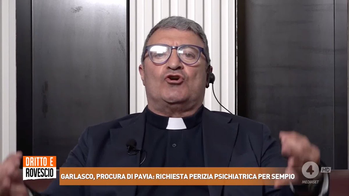 "Noi siamo alla ricerca della verità e l'unica verità in questo momento è che chi ha ucciso Chiara Poggi è Alberto Stasi" Don Patrizio Coppola a #drittoerovescio sul caso #Garlasco