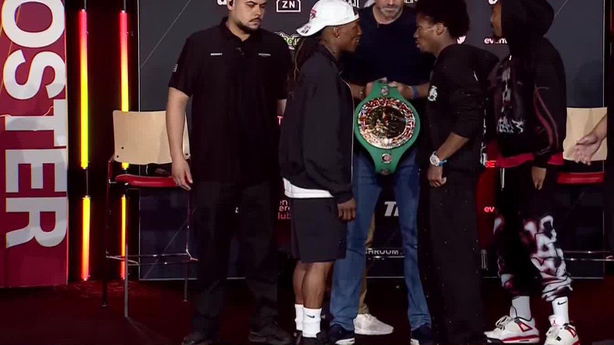 RAY FORD SHOVES O'SHAQUIE FOSTER DURING THE FACE-OFF‼️ #FosterFord | May 30 | Live on DAZN ▪️