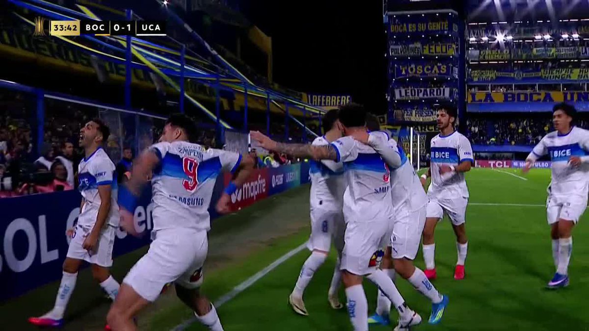 ¡CLE-MEN-TA-ZO! GOLAZO de Clemente Montes para que Universidad Católica derrote por 1-0 a Boca en La Bombonera. ▶️ Mira la 🏆 CONMEBOL #Libertadores en el Plan Premium de #DisneyPlus