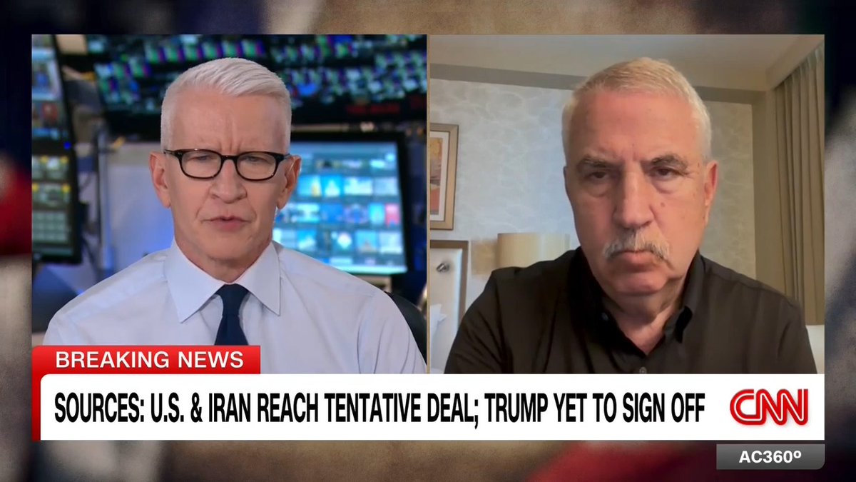 The US and Iran have a tentative agreement to open the Strait of Hormuz and start nuclear talks, according to US officials, but Pres. Trump has not signed on yet. "This is the pre-deal to get to the negotiations for the big deal," says New York Times columnist Thomas Friedman.