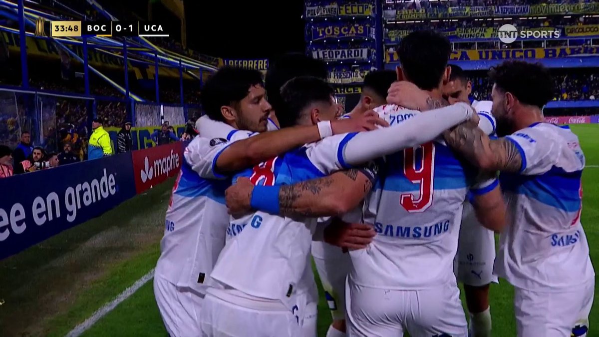 GOLAZO DE MONTES Y UNIVERSIDAD CATÓLICA LE GANA A BOCA EN LA BOMBONERA ⚽🇨🇱 #Libertadores
