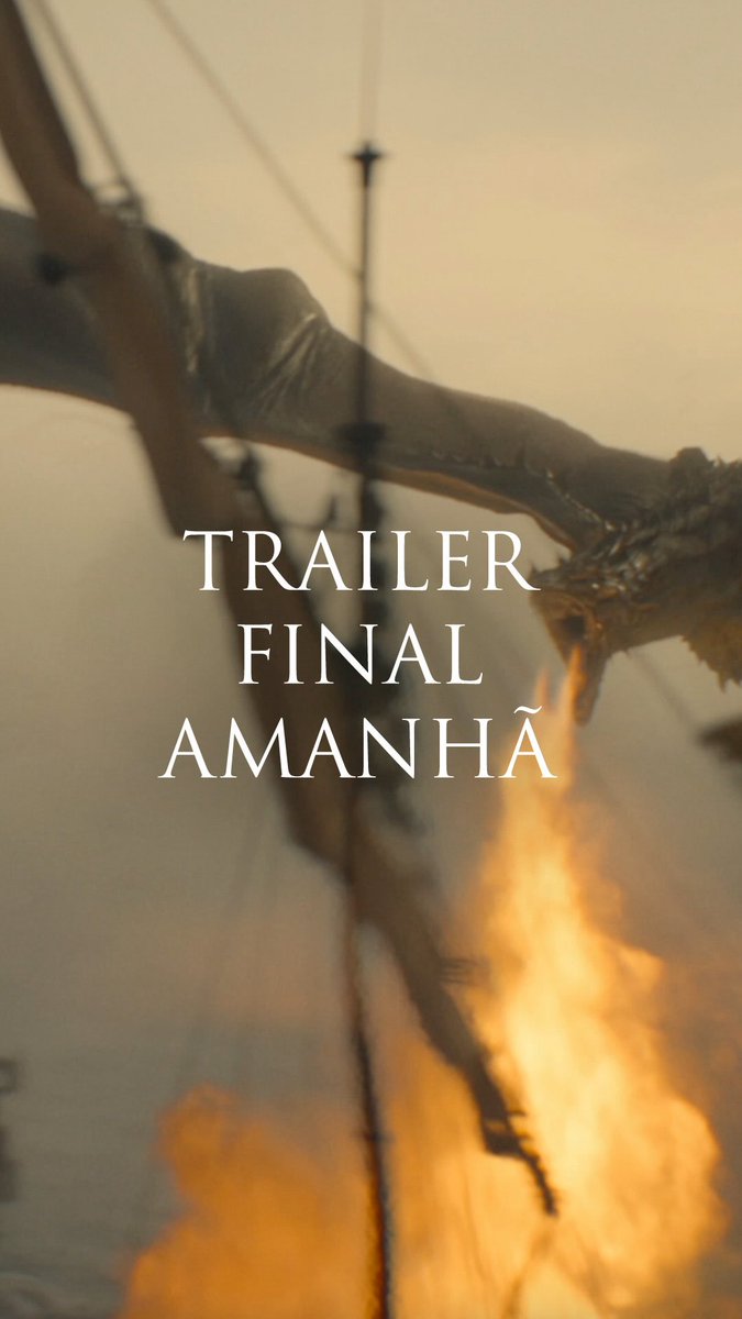 🚨 TÁ CHEGANDO! Trailer final da terceira temporada de “A Casa do Dragão” será lançado amanhã. Temporada estreia dia 21 de junho no HBO Max.
