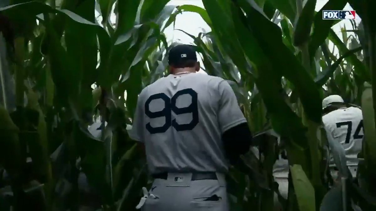 This entrance to the first Field of Dreams game was UNFORGETTABLE