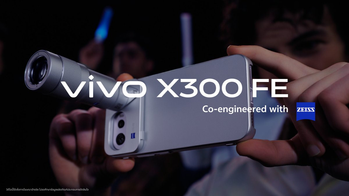 ก้าวข้ามขีดจำกัดแห่งการซูมมม ด้วย vivo X300 FE มาพร้อม vivo ZEISS ชุดเลนส์เสริม Gen 2 ระยะซูม 200mm ไม่ว่าจะไกลแค่ไหน ก็ซูมชิดติดเวที เอาอยู่ทุกเทค 📸 เริ่มต้นที่ 27,999.-