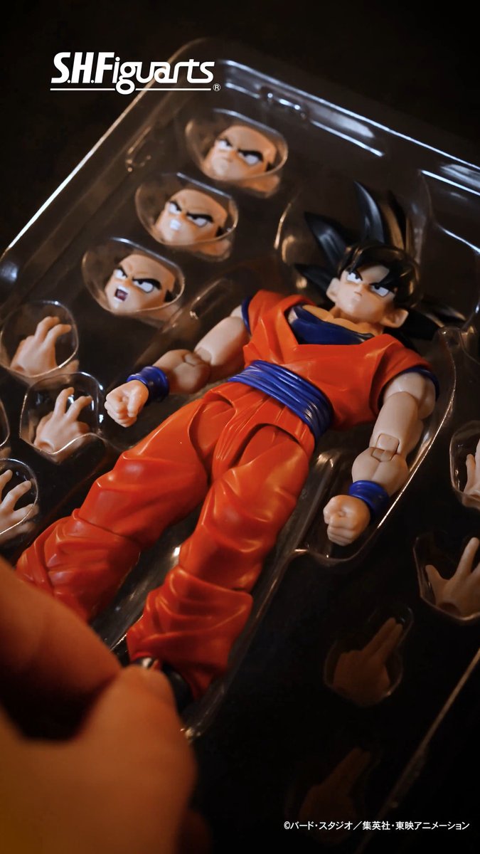 一般店頭にて2026年5月30日(土)発売 「S.H.Figuarts 孫悟空〈心優しきサイヤ人〉」のパッケージ開封動画を公開！ スタンダードな姿の悟空が、最新造形・最新可動で幅広い可動を見せる様子にご注目!! #t_shf #dragonball #ドラゴンボールZ