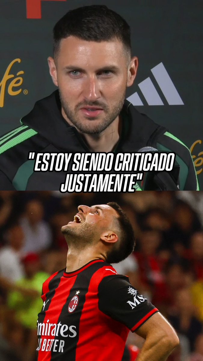 Santi Gimenez acepta las críticas tras la mala temporada que tuvo con el Milan... 😐