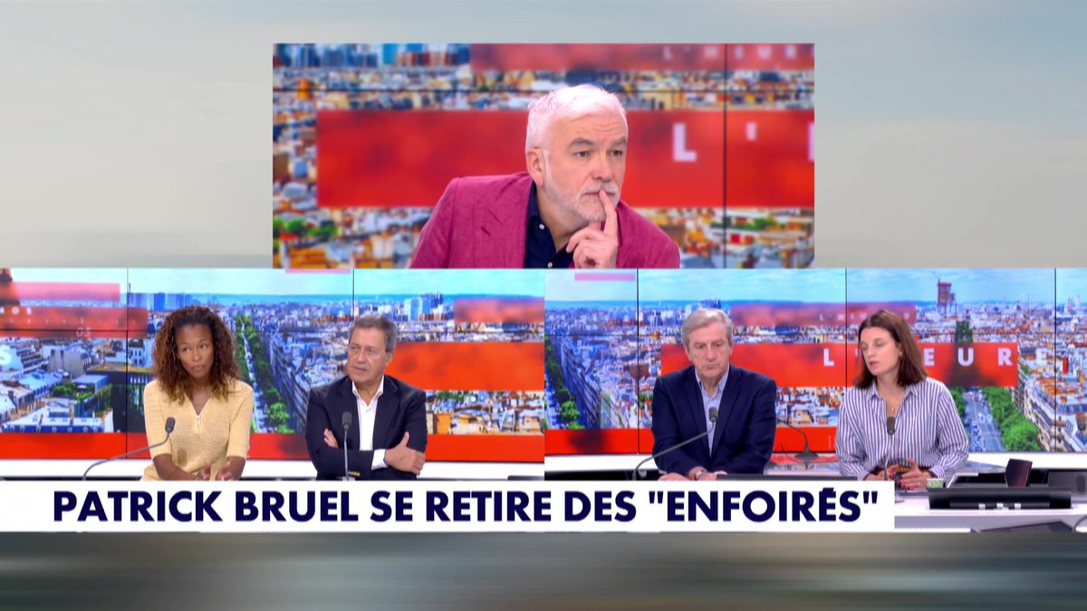 "Patrick Bruel se retire des Enfoirés, donc c'est une première. Il considère qu'il ne peut plus aller sur scène" annonce Pascal Praud dans l'#HDPros sur #Europe1