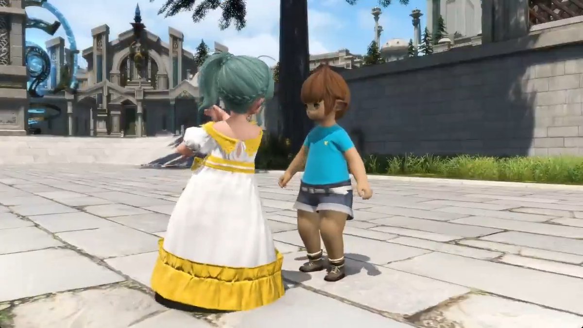 You can now slap someone and send them flying in FFXIV..."blown away" emote...who even asked for this?? LOL