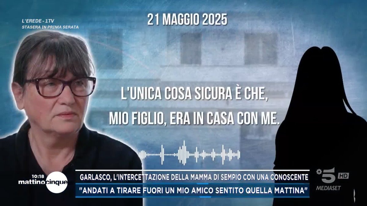 #Garlasco, la mamma di Andrea Sempio intercettata sul vigile del fuoco: "Mi aveva chiesto di portargli una domanda e l'ho portata" #Mattino5 è in diretta su #Canale5 e in streaming su Mediaset Infinity