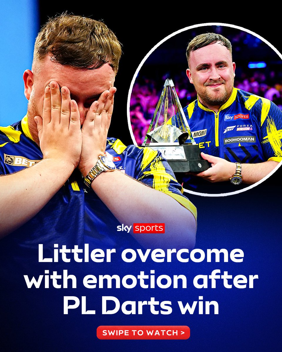 Luke Littler was left in tears during his post-match interview as he admitted during his Premier League campaign that he thought about quitting the sport.