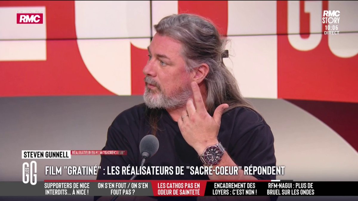 🎬 "Un film catho assez gratiné" 🗣️ Steven Gunnell, réalisateur de "Sacré-Cœur" : "On se sent insulté, méprisé... C'est dit dans une certaine condescendance. C'est un film d'amour." #GGRMC