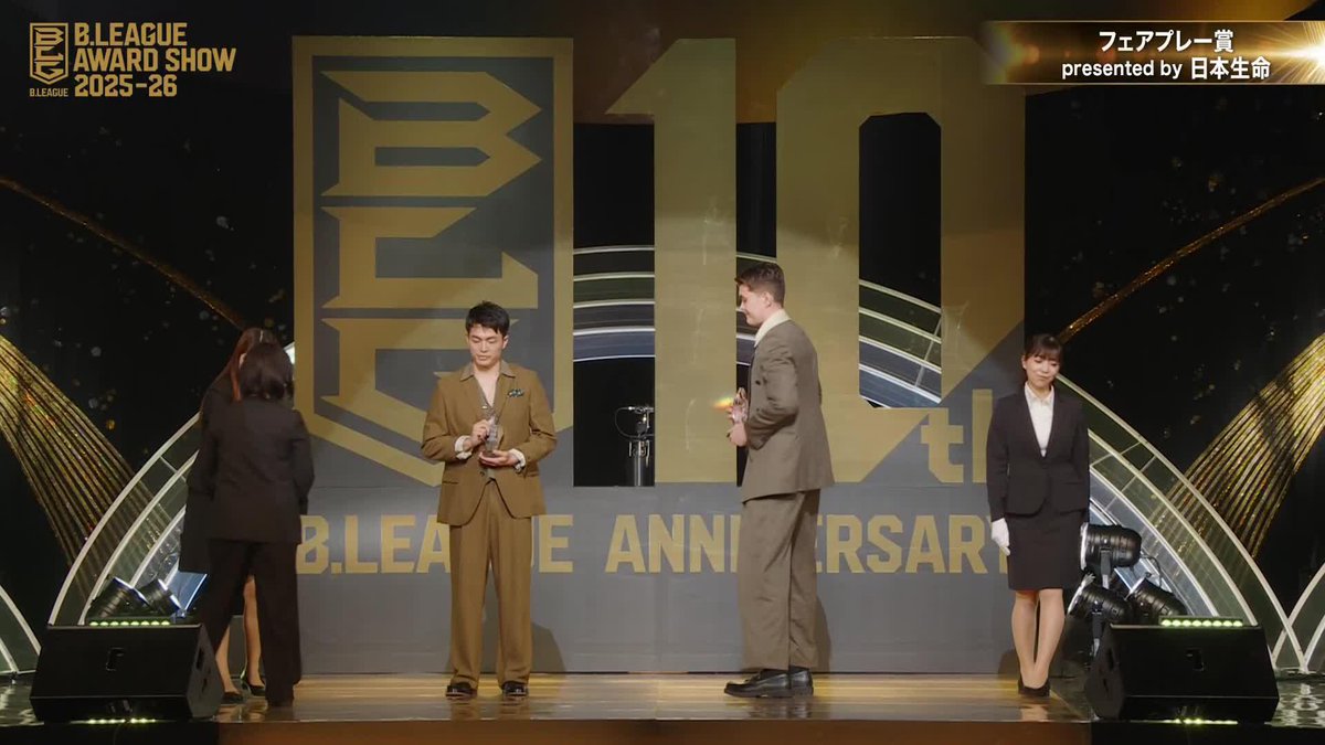 【B.LEAGUE AWARD SHOW 2025-26】 キャプテン #森井健太 選手の受賞スピーチ🎙️ B.LEAGUE公式YouTubeで配信中📡 #ビーコル #Bリーグアワード