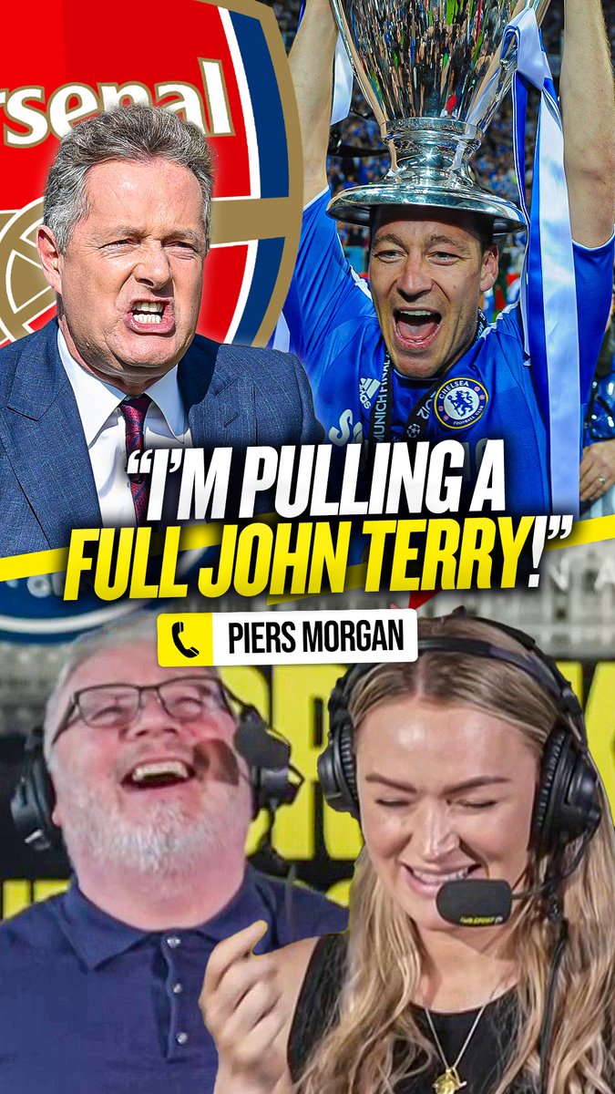😡 "Gabby praying for a PSG win... it is pathetic!" 😳 "If we win the Champions League I am pulling a full John Terry!" @PiersMorgan hammers #AFC haters like Gabby Agbonlahor and makes UCL final promise after PL trophy lift furore! 🤣